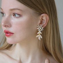 画像をギャラリービューアに読み込む, ブライダル ウエディングアクセサリ−ブライダル イヤリング/ピアス wedding 【ブルンモル】
