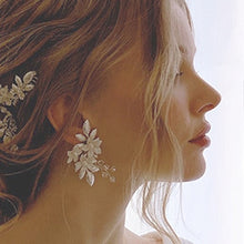 画像をギャラリービューアに読み込む, ブライダル ウェディング ウエディングアクセサリー wedding イヤリング【トレゾアイヤリング】