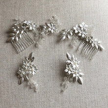画像をギャラリービューアに読み込む, ブライダル ウエディングアクセサリー ブライダルアクセ wedding 【トレゾア髪飾りとイヤリングセット】
