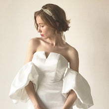 画像をギャラリービューアに読み込む, 金銀大人なリーフの冠 ウェディングヘッドドレス シルバー ヘッドアクセ 髪飾り【リーフの冠】