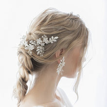 画像をギャラリービューアに読み込む, ブライダル ウエディングアクセサリー ブライダルアクセ wedding 【トレゾア髪飾りとイヤリングセット】