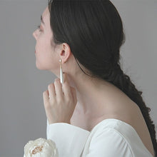 画像をギャラリービューアに読み込む, シンプルな揺れる雫パール 普段使いも◎ ウエディングアクセサリ イヤリング wedding 【ロングドロップパール】