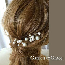 画像をギャラリービューアに読み込む, ブライダル ウェディング ウエディング【 Uピンタイプ木の実モチーフパール2個1setヘッドアクセ オフホワイト】