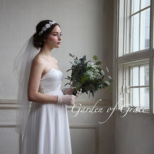 画像をギャラリービューアに読み込む, ブライダル ウェディング ウエディング小物 チュールのシンプルベール 【オリビア】