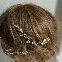 画像をギャラリービューアに読み込む, ブライダル ウェディング ウエディング 和装 成人式 パーティ 髪飾り ヘッドドレスヘアアクセ【蔦モチーフgold】