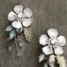 画像をギャラリービューアに読み込む, ネージュシリーズに新作◎ ウエディングアクセサリ イヤリング wedding【フラワーネージュ】