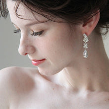 画像をギャラリービューアに読み込む, ブライダルピアス ウエディングアクセサリ− パーティーにも ウエディングピアス イヤリング【リリードロップ】