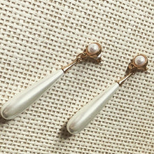 画像をギャラリービューアに読み込む, シンプルな揺れる雫パール 普段使いも◎ ウエディングアクセサリ イヤリング wedding 【ロングドロップパール】