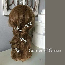 画像をギャラリービューアに読み込む, ブライダル ウェディング ウエディング【 Uピンタイプ木の実モチーフパール2個1setヘッドアクセ オフホワイト】