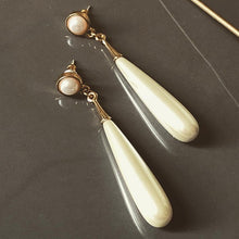 画像をギャラリービューアに読み込む, シンプルな揺れる雫パール 普段使いも◎ ウエディングアクセサリ イヤリング wedding 【ロングドロップパール】