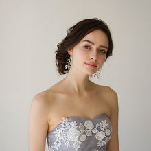 画像をギャラリービューアに読み込む, ムーンストーンのピアス シルバーピアス ブライダルアクセサリー 結婚式 パーティー【ネージュシンプルピアス】