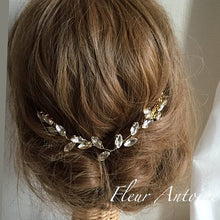 画像をギャラリービューアに読み込む, ブライダル ウェディング ウエディング 和装 成人式 パーティ 髪飾り ヘッドドレスヘアアクセ【蔦モチーフgold】