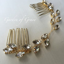 画像をギャラリービューアに読み込む, ブライダル ウェディング ウエディング 和装 成人式 パーティ 髪飾り ヘッドドレスヘアアクセ【蔦モチーフgold】