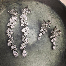 画像をギャラリービューアに読み込む, ブライダルピアス ウエディングアクセサリ− パーティーにも ウエディングピアス イヤリング【スクエアドロップ】