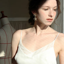 画像をギャラリービューアに読み込む, ブライダル ウェディング ウエディングアクセサリー wedding イヤリング【星ゴールド3×2】