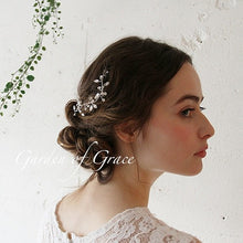 画像をギャラリービューアに読み込む, ブライダル ウエディングヘッドアクセ ストーンのツタモチーフ2本セット 和装 髪飾り 成人式ヘッドドレス【ツタ2set】