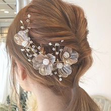 画像をギャラリービューアに読み込む, ブライダル ウェディング アネモネヘッドドレス ヘッドアクセ和装髪飾りヘッドドレスに【アネモネGold】