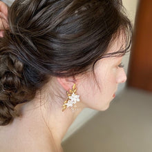 画像をギャラリービューアに読み込む, ブライダル ウエディングアクセサリー ブライダルアクセ wedding 【トレゾア髪飾りとイヤリングセット】