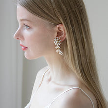 画像をギャラリービューアに読み込む, ブライダル ウエディングアクセサリ−ブライダル イヤリング/ピアス wedding 【ブルンモル】