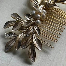 画像をギャラリービューアに読み込む, ブライダル ウェディングアクセサリー 木の葉モチーフのヘッドアクセ ウエディング 和装 成人式 【アテネ】