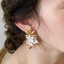 画像をギャラリービューアに読み込む, ブライダル ウエディングアクセサリー ブライダルアクセ wedding 【トレゾア髪飾りとイヤリングセット】