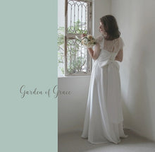 画像をギャラリービューアに読み込む, リバーレースが柔らかく包み込む 華奢見えキャップスリーブ ウエディングボレロ【リリーウエディングボレロ】