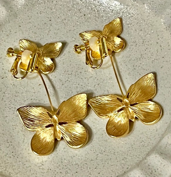 Deco bijou / ドゥ パピヨン ピアス ［Gold/Silver］